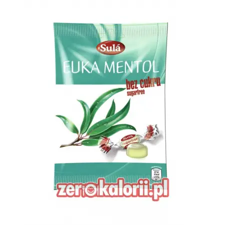 Cukierki Mentolowo-Eukaliptusowe Sula 50g BEZ CUKRU, Sugar Free