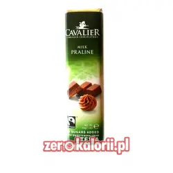 Baton z czekolady o smaku Pralinek BEZ CUKRU, 40g Cavalier
