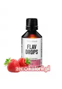 Aromat Flav Drops Truskawka 50ml, Body Attack Bez Cukru i Tłuszczu