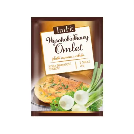 I'm Fit - Wysokobiałkowy omlet płatki owsiane i cebula 70g, Activlab