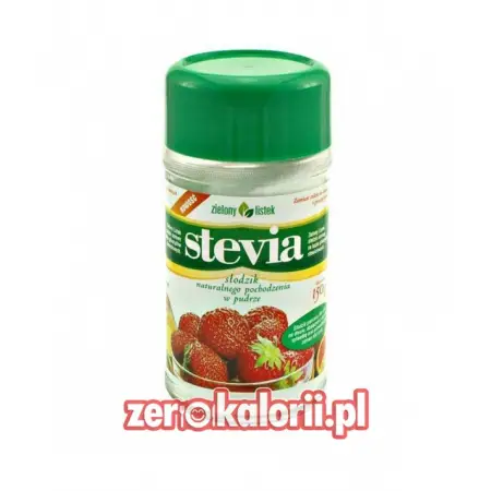 Słodzik Stevia w proszku 150g ZIELONY LISTEK
