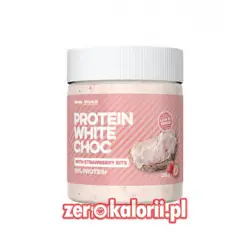 Biała Czekolada & Truskawka Protein White Choc with Strawberry Bits 250g Body Attack