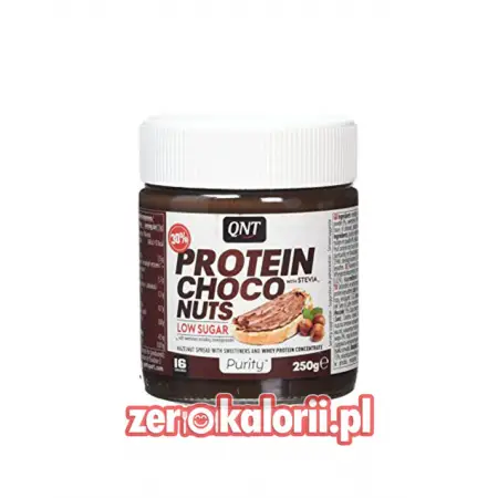 Protein Choco Nuts 250g, QNT Kream czekoladowy z Orzechami bez cukru