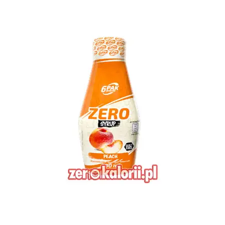 Peach Zero Sauce 400ml, 6PAK Nutrition