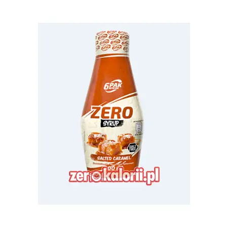 Salted Carmel Zero Sauce 400ml, 6PAK Nutrition