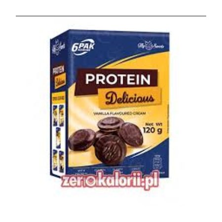 Protein Delicious - Ciasteczka białkowe z galaretką 120g, 6PAK Nutrition