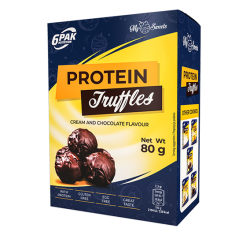 Protein Truffles - Trufle białkowe w ciemnej czekoladzie 80g, 6PAK Nutrition