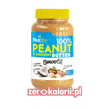 Masło Orzechowo KOkosowe 500g NutVit 100 % 