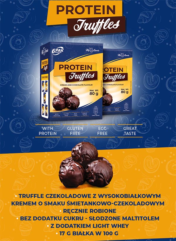 truffle białkowe ciemne 6pak nutrition
